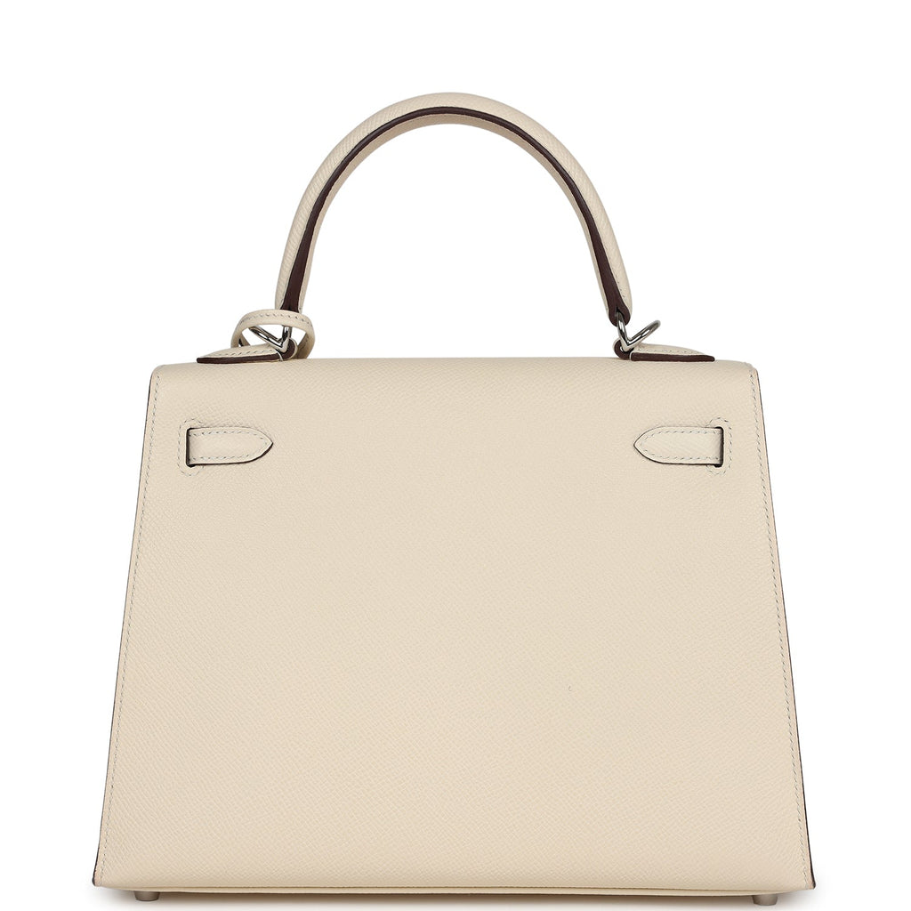 Hermès Kelly Sellier 25 Nata Epsom Gold Hardware
