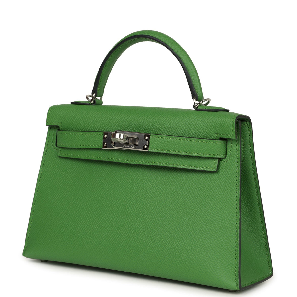 Hermès Kelly Sellier 20 Vert Yucca Epsom Palladium Hardware