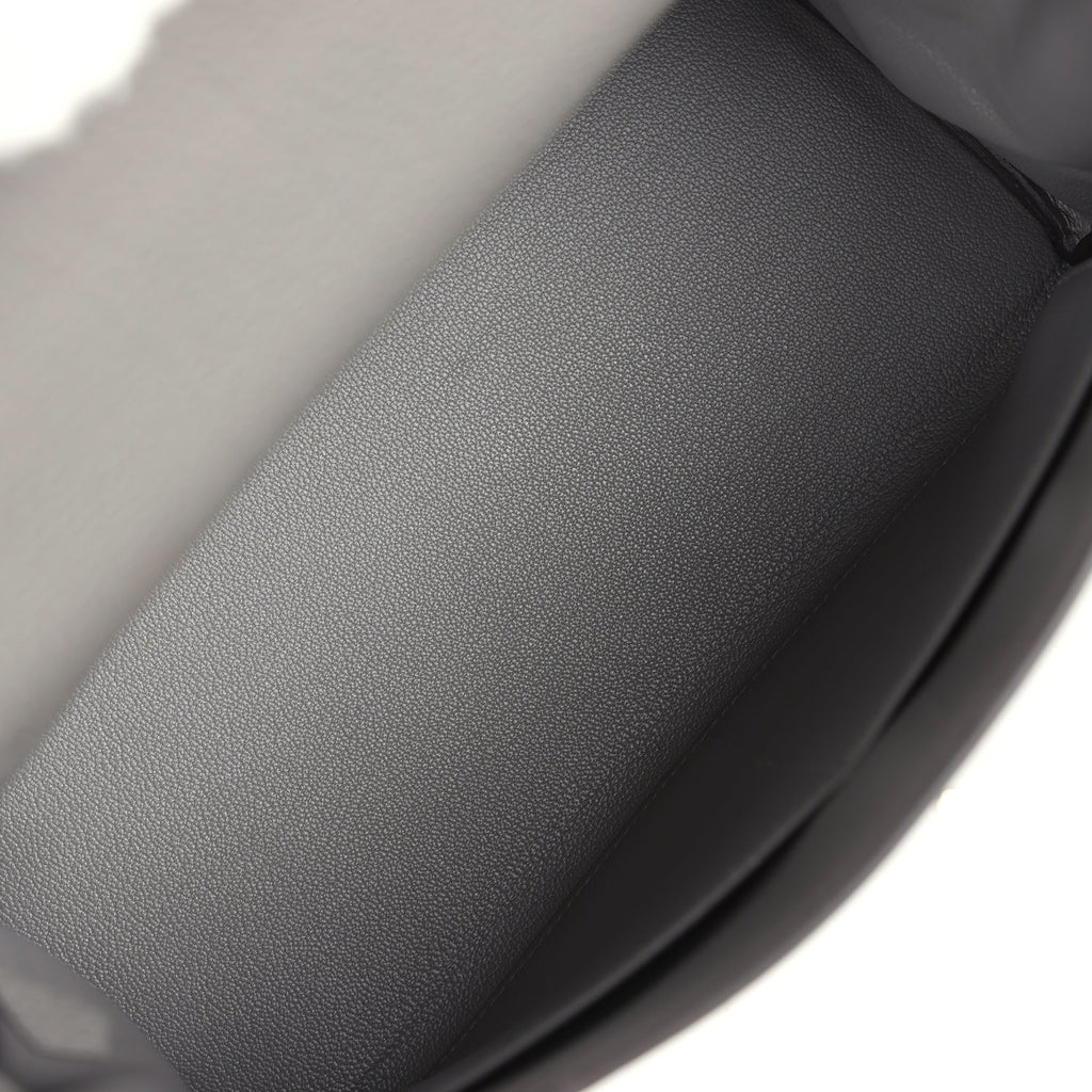 Hermès Kelly Retourne 28 Gris Meyer Togo Palladium Hardware