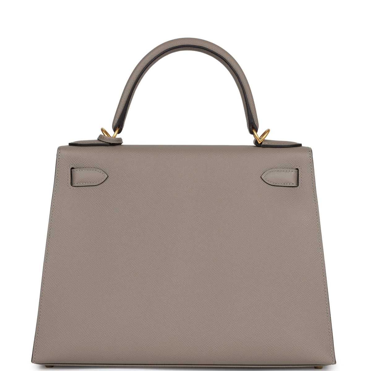 Hermès Special Order (HSS) Kelly Sellier 28 Gris Asphalte Verso Epsom Brushed Gold Hardware