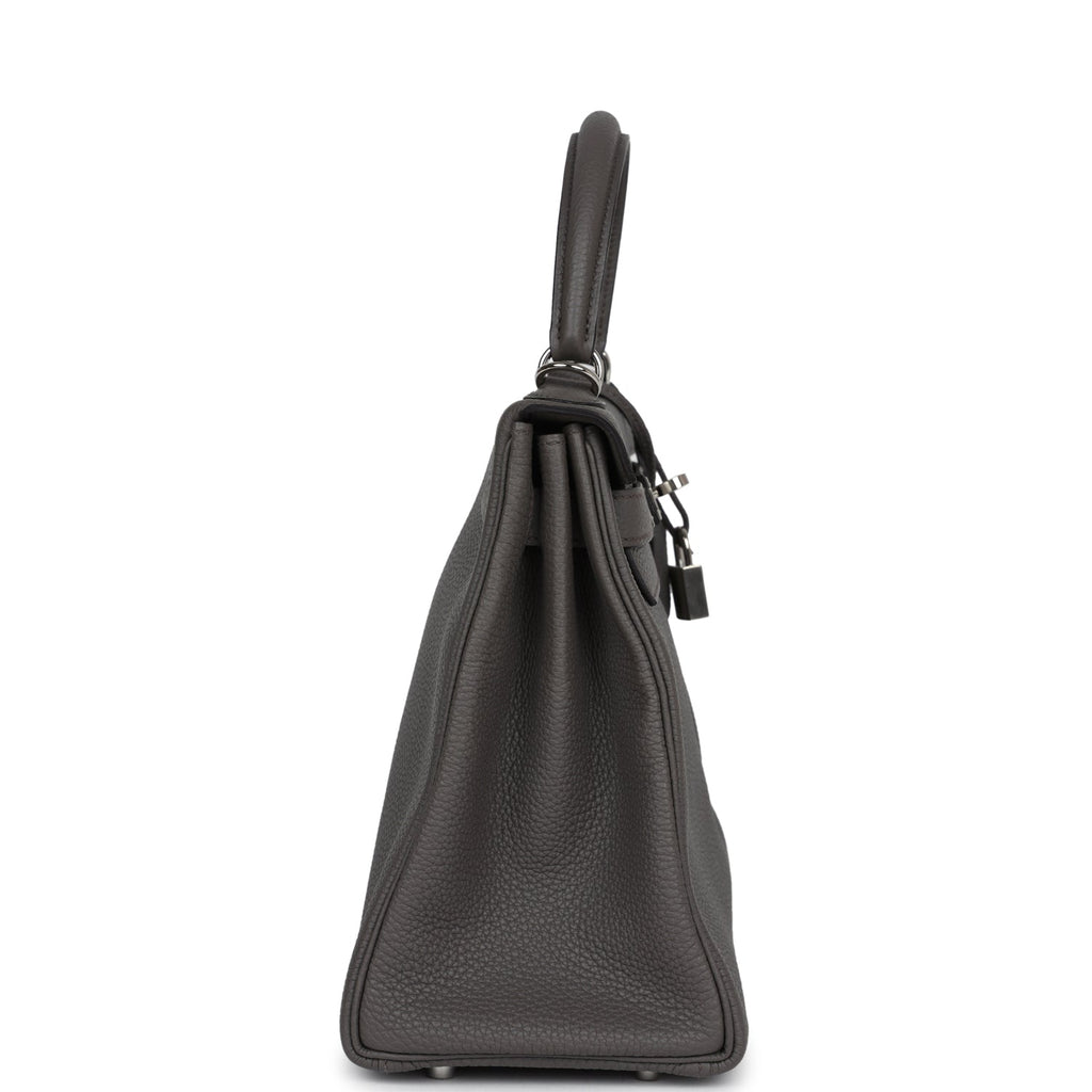 Hermès Kelly Retourne 28 Etain Togo Palladium Hardware