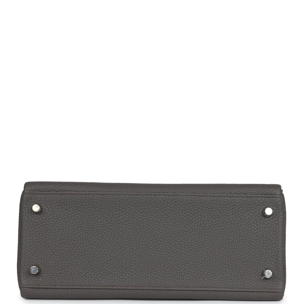 Hermès Kelly Retourne 28 Etain Togo Palladium Hardware
