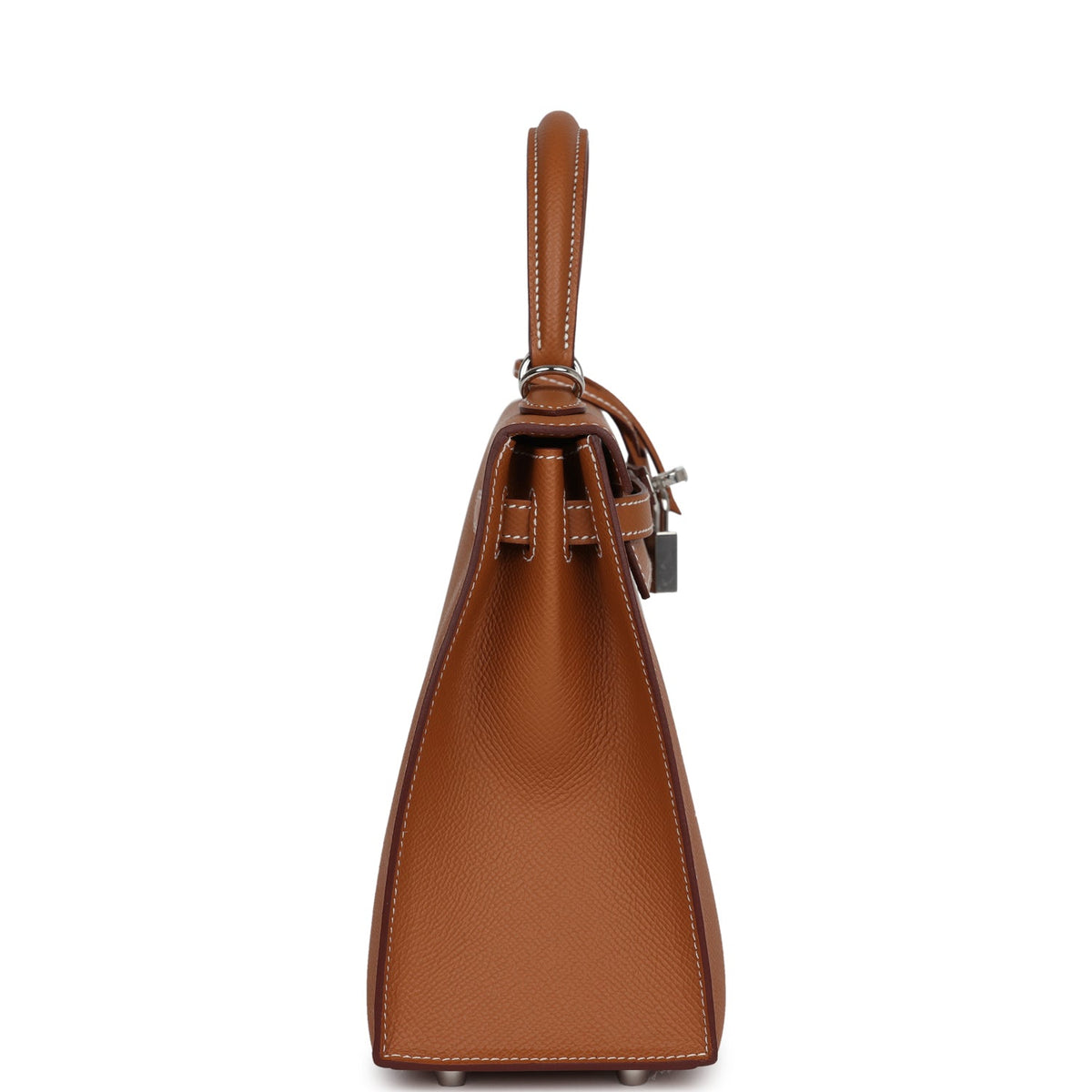 Hermès Kelly Sellier 25 Gold Epsom Palladium Hardware