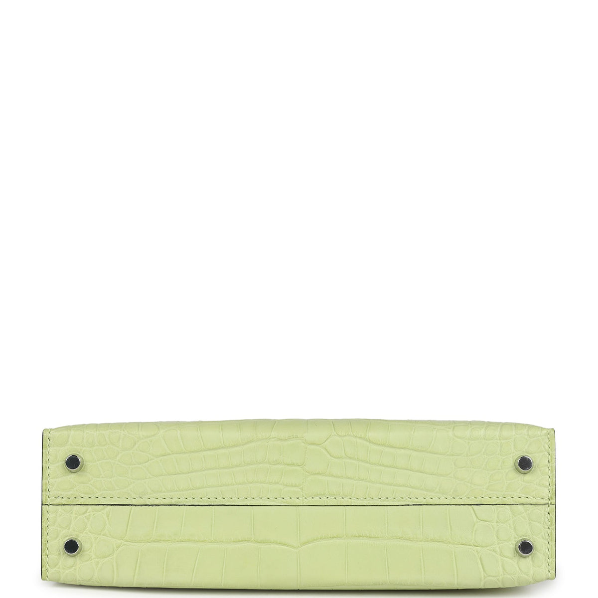 Hermès Kelly 20 Sellier Jaune Bourgeon Matte Faux Leather Palladium Hardware