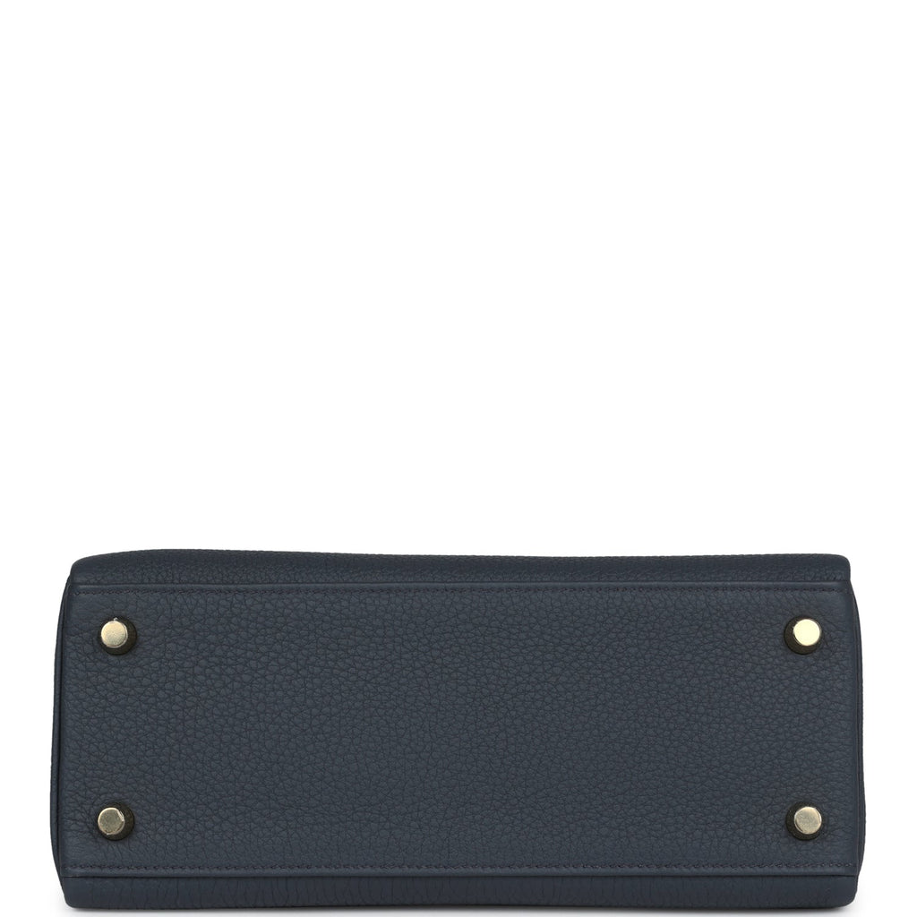 Hermès Kelly Retourne 25 Gris Misty Togo Permabrass Hardware