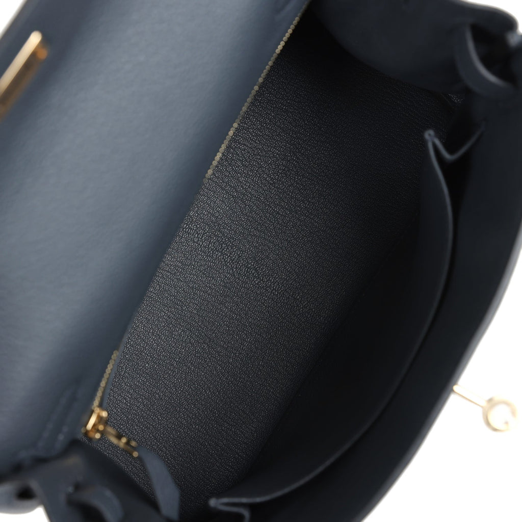 Hermès Kelly Retourne 25 Gris Misty Togo Permabrass Hardware