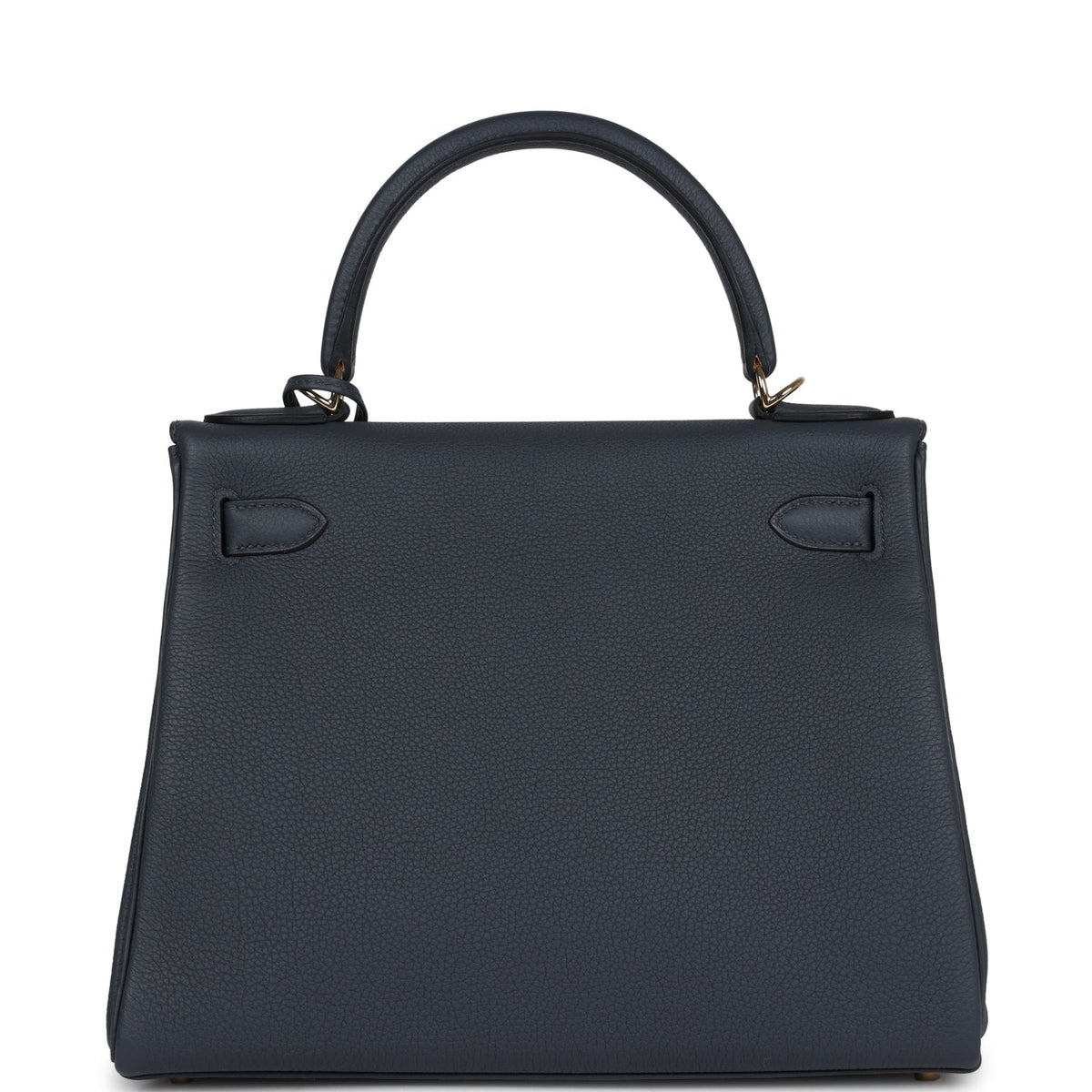 Hermès Kelly Retourne 28 Gris Misty Togo Permabrass Hardware