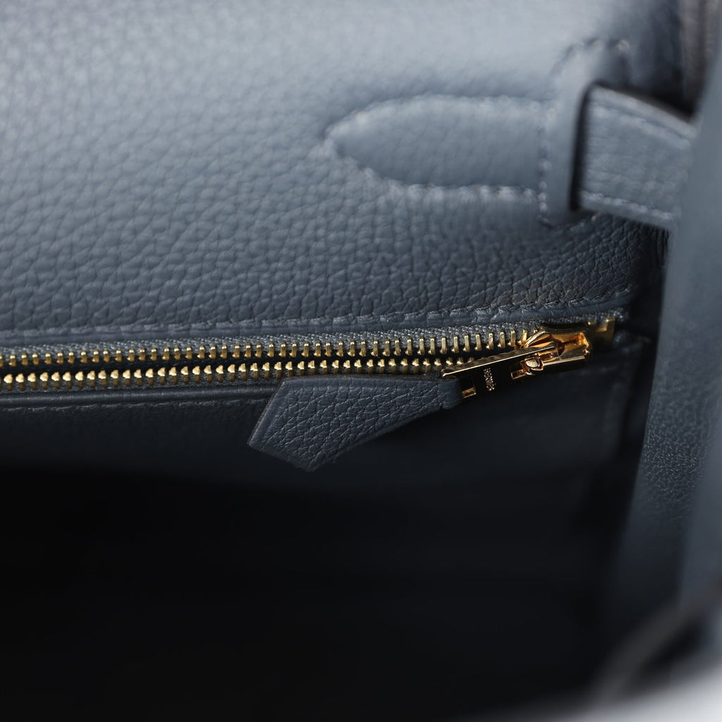 Hermès Kelly Retourne 28 Gris Misty Togo Permabrass Hardware