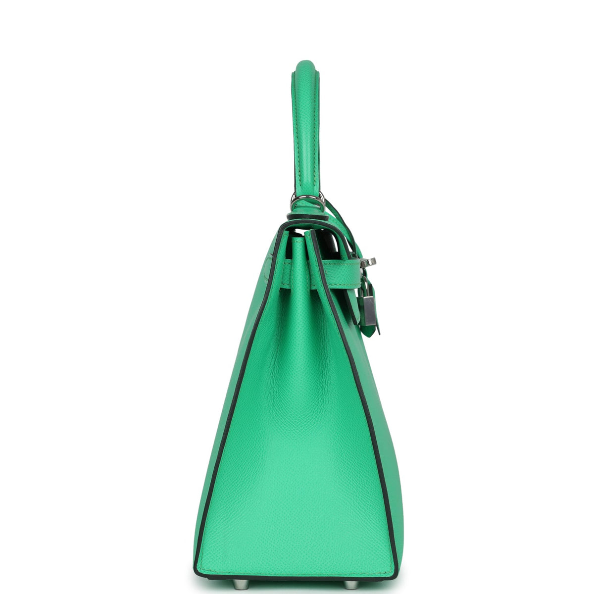 Hermès Kelly Sellier 28 Vert Comics Epsom Palladium Hardware