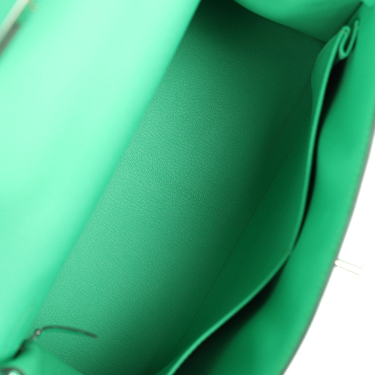 Hermès Kelly Sellier 28 Vert Comics Epsom Palladium Hardware