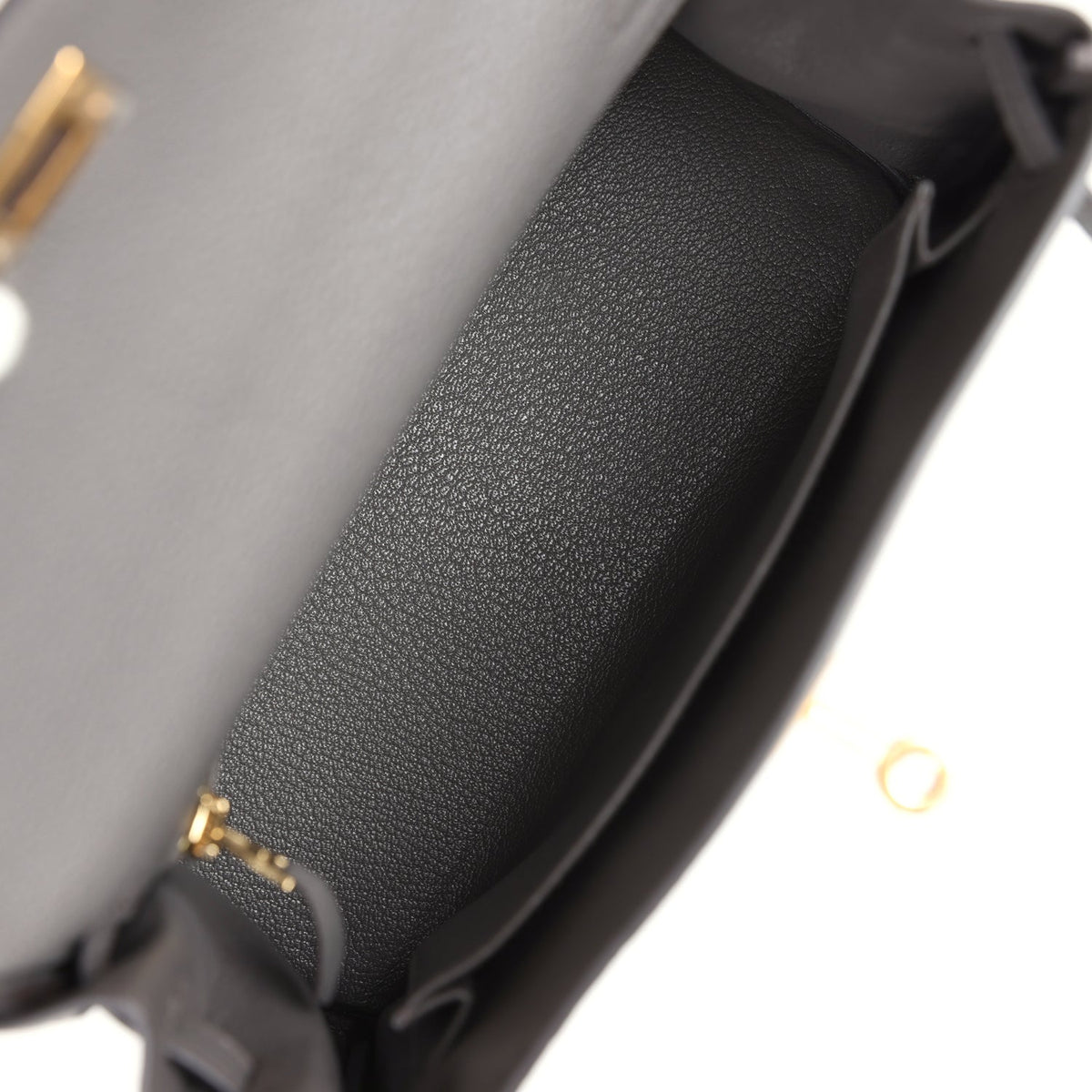 Hermès Kelly Retourne 25 Etain Togo Gold Hardware
