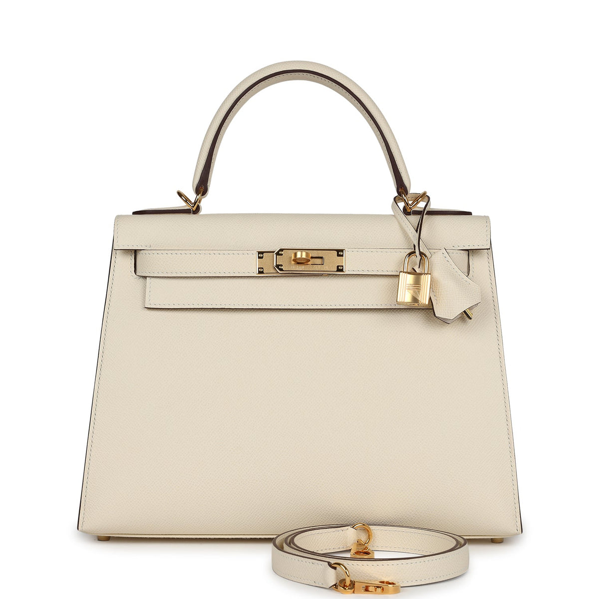 Hermès Kelly Sellier 28 Nata Epsom Gold Hardware