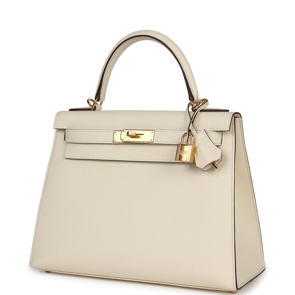 Hermès Kelly Sellier 28 Nata Epsom Gold Hardware