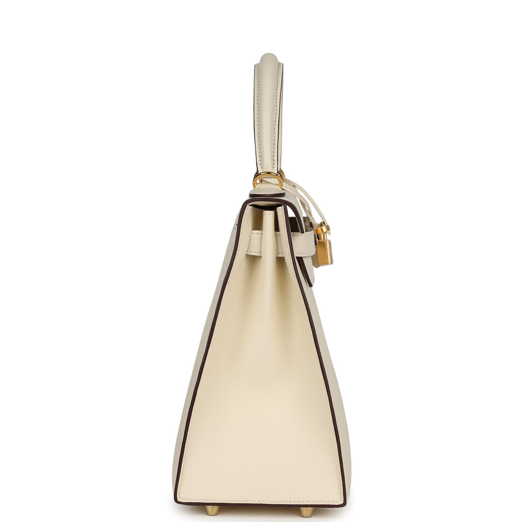 Hermès Kelly Sellier 28 Nata Epsom Gold Hardware