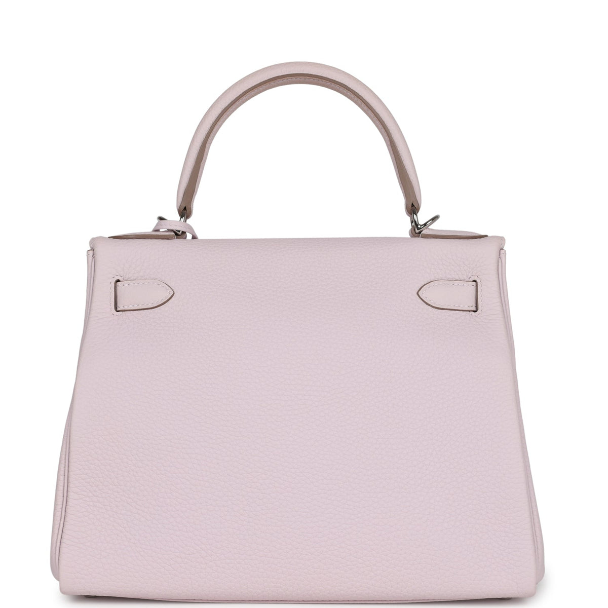 Hermès Kelly Retourne 28 Mauve Pale Clemence Palladium Hardware