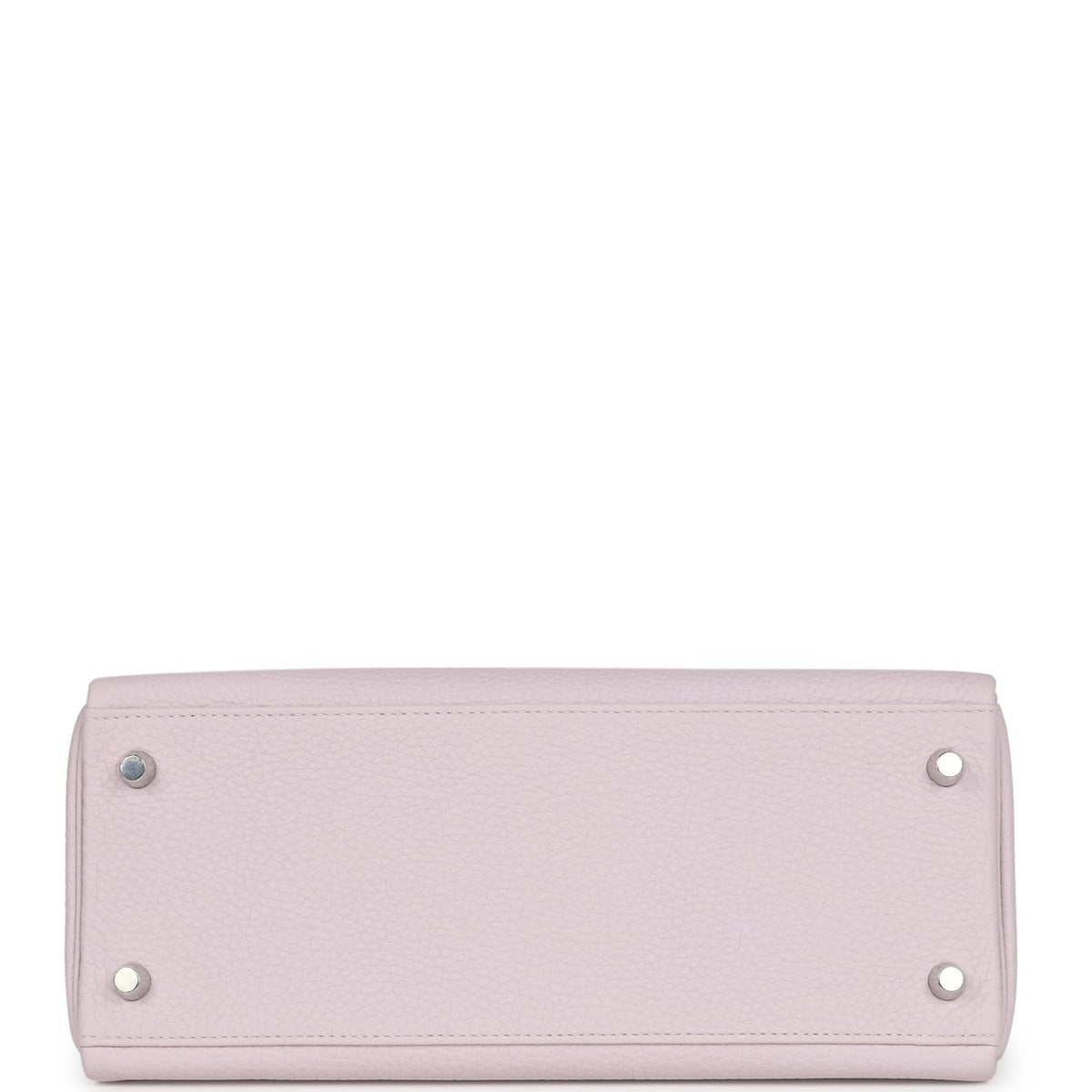 Hermès Kelly Retourne 28 Mauve Pale Clemence Palladium Hardware