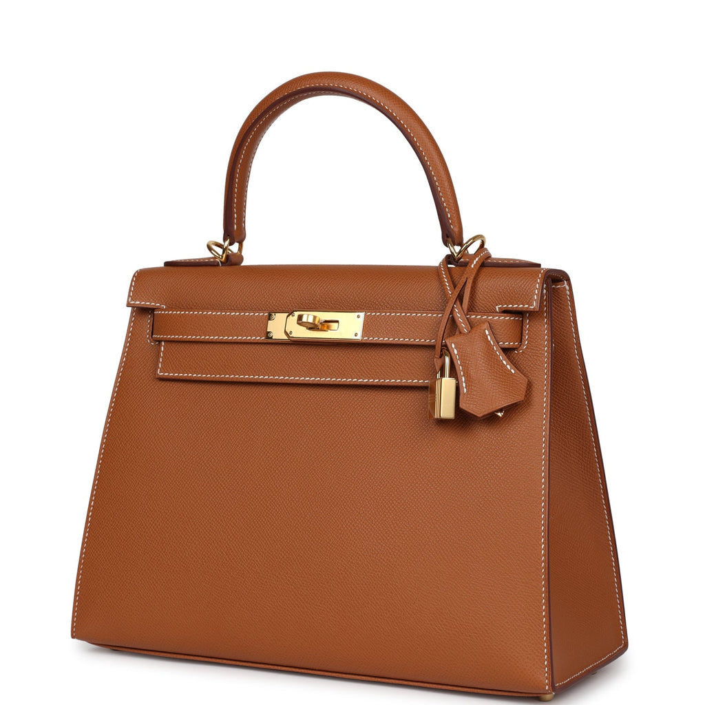Hermès Kelly Sellier 28 Gold Epsom Gold Hardware