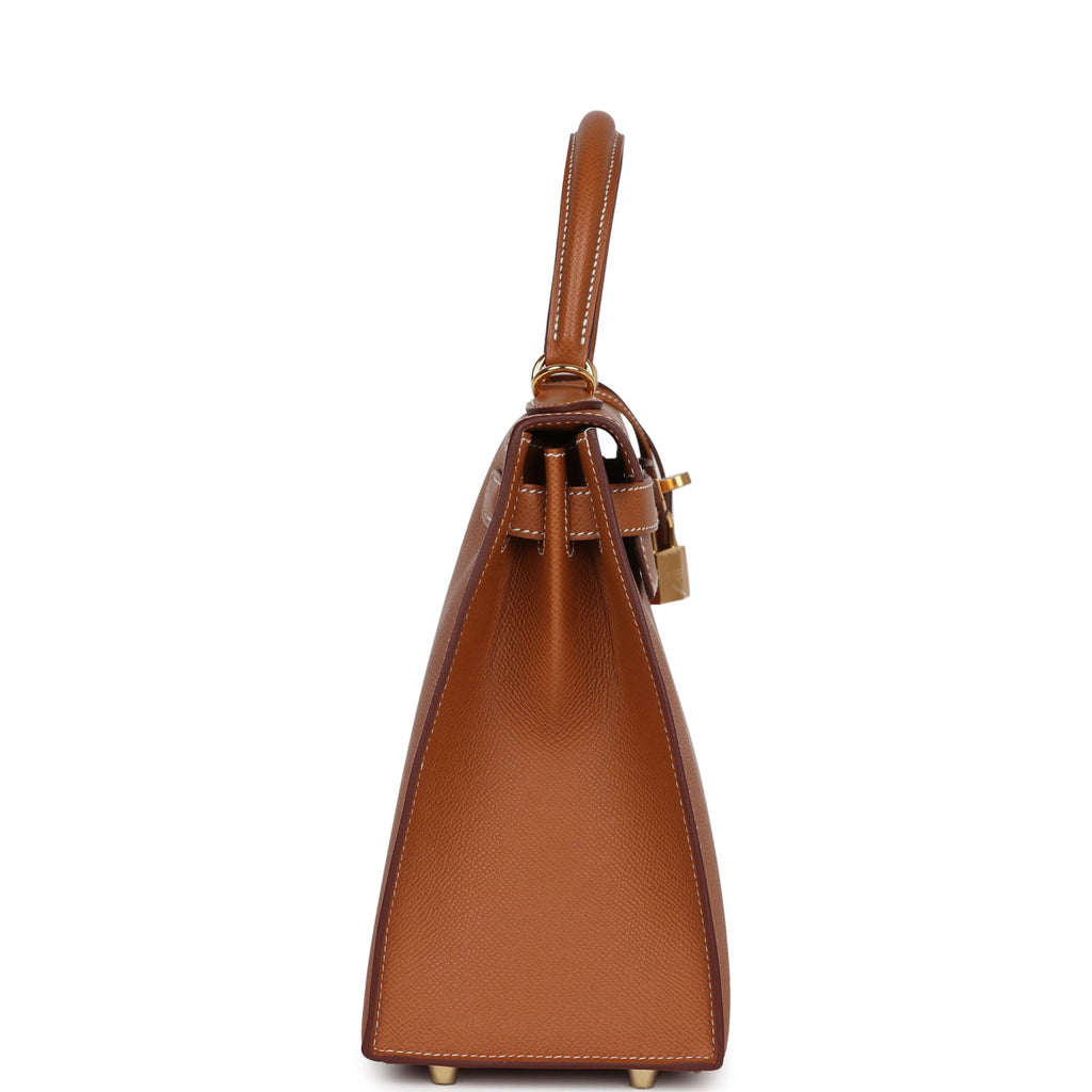 Hermès Kelly Sellier 28 Gold Epsom Gold Hardware