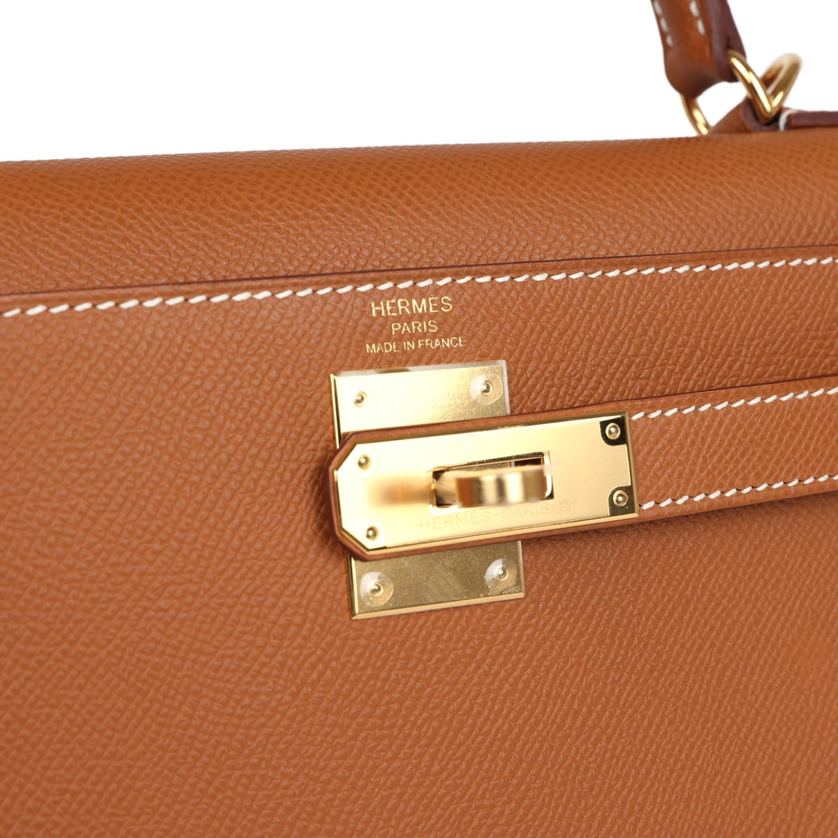 Hermès Kelly Sellier 28 Gold Epsom Gold Hardware