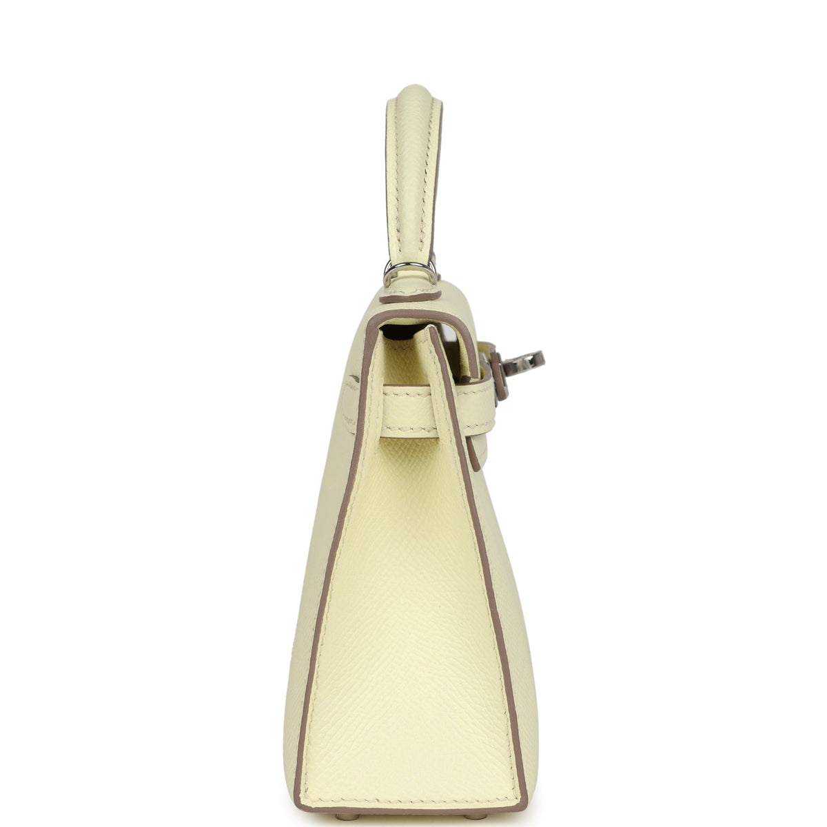 Hermès Kelly Sellier 20 Jaune Milton Epsom Palladium Hardware