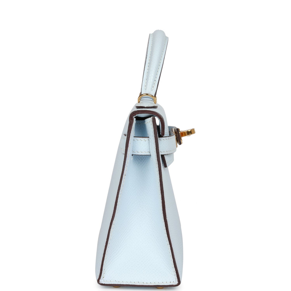 Hermès Kelly Sellier 20 Bleu Brume Epsom Gold Hardware