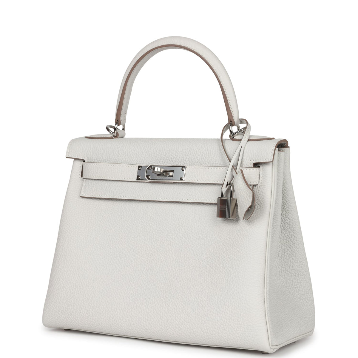 Hermès Kelly Retourne 28 Gris Pale Togo Palladium Hardware
