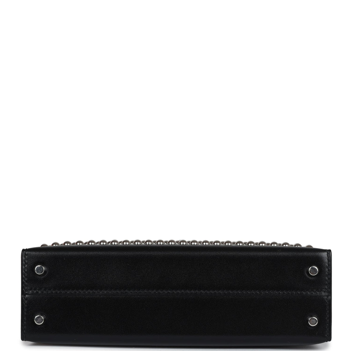 Hermès Kelly Sellier 20 Clouté Black Box Palladium Hardware