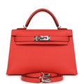 Hermès Kelly Sellier 20 Orange Field Epsom Palladium Hardware