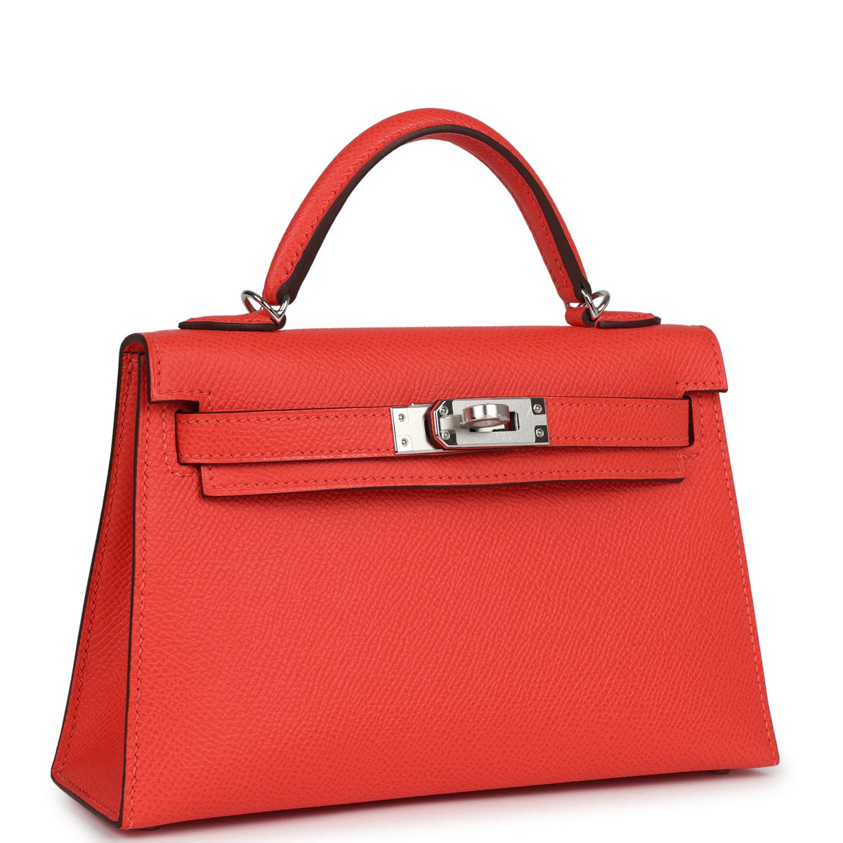Hermès Kelly Sellier 20 Orange Field Epsom Palladium Hardware