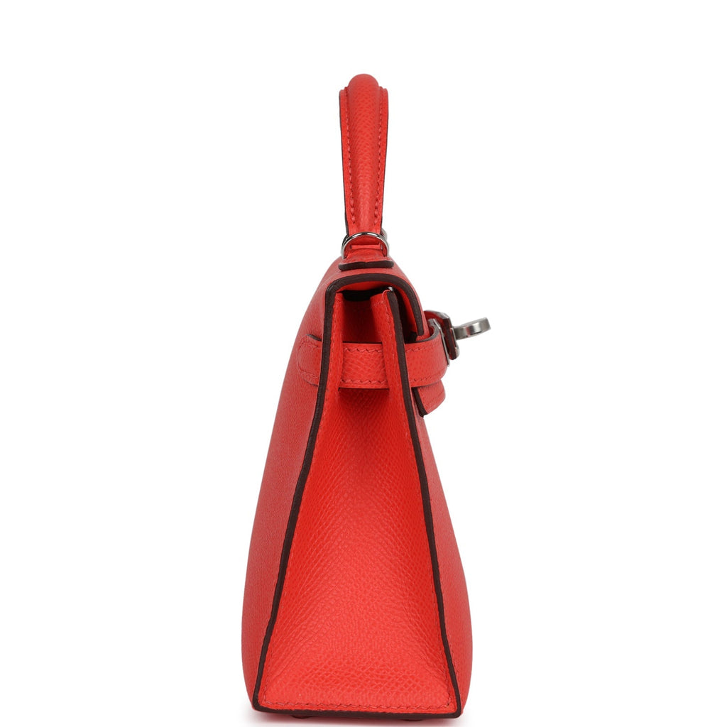 Hermès Kelly Sellier 20 Orange Field Epsom Palladium Hardware