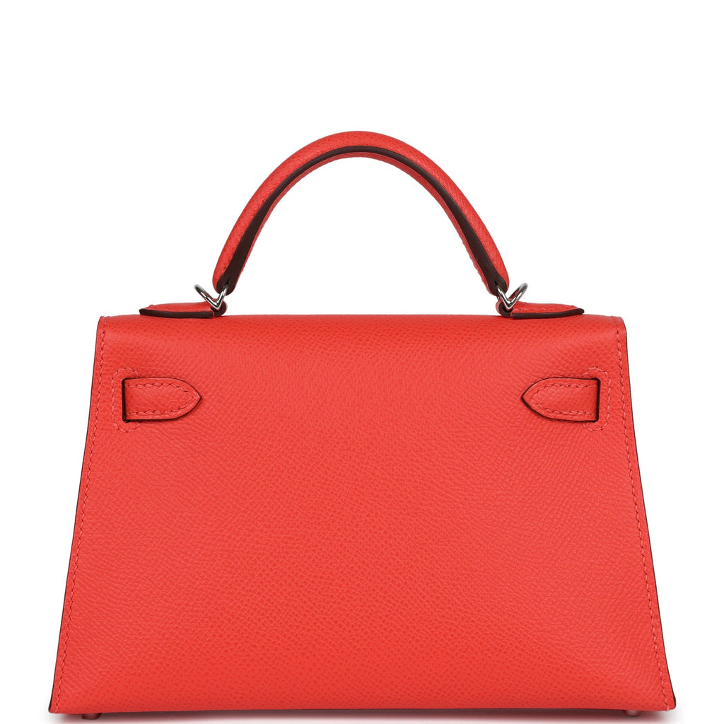 Hermès Kelly Sellier 20 Orange Field Epsom Palladium Hardware