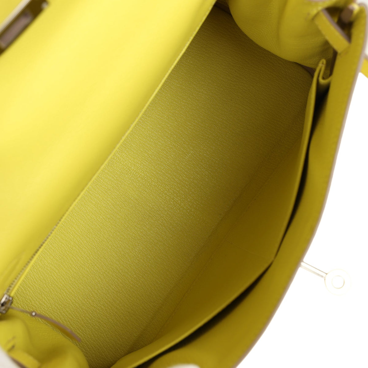 Hermès Kelly Retourne 28 Lime Evercolor Palladium Hardware
