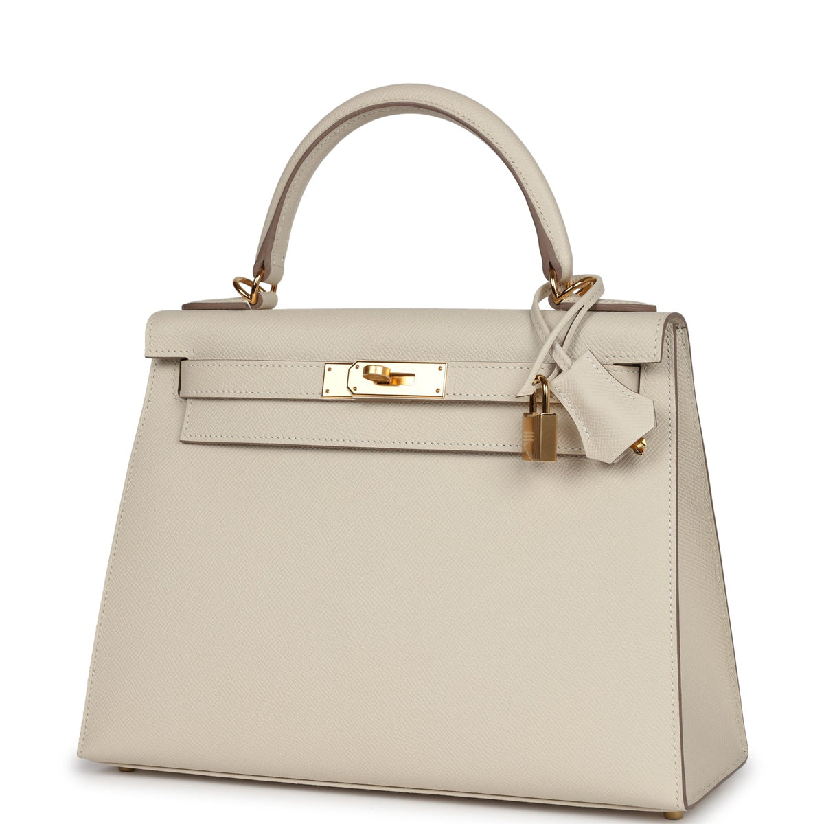 Hermès Kelly Sellier 28 Craie Epsom Gold Hardware