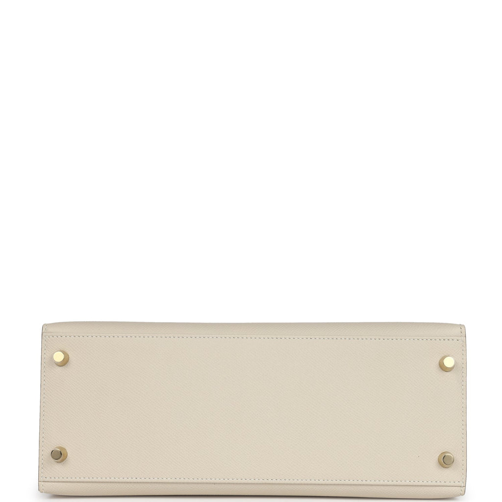 Hermès Kelly Sellier 28 Craie Epsom Gold Hardware