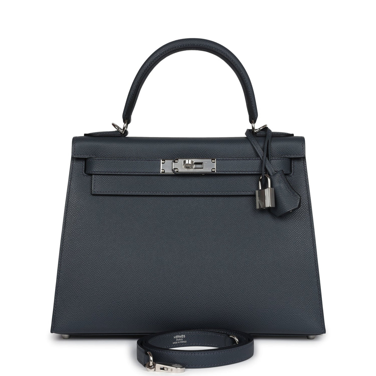 Hermès Kelly Sellier 28 Gris Misty Epsom Palladium Hardware