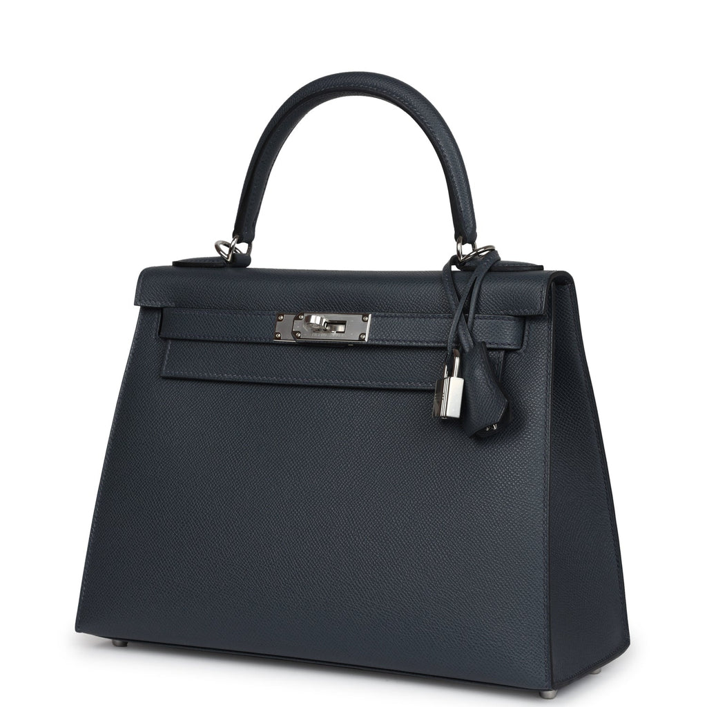 Hermès Kelly Sellier 28 Gris Misty Epsom Palladium Hardware