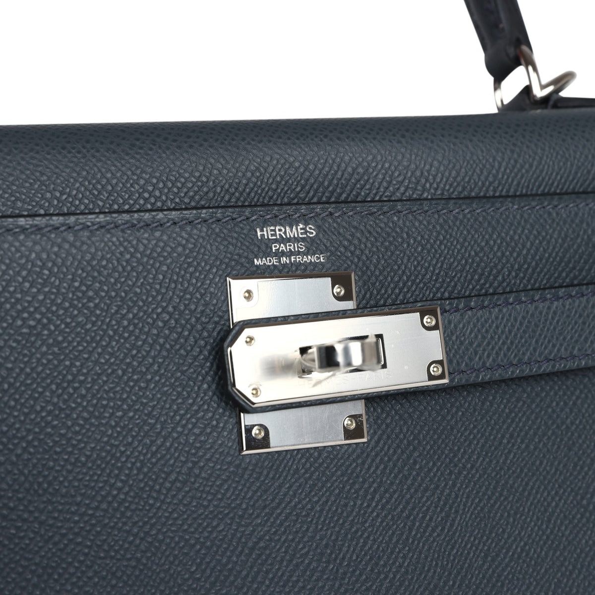 Hermès Kelly Sellier 28 Gris Misty Epsom Palladium Hardware