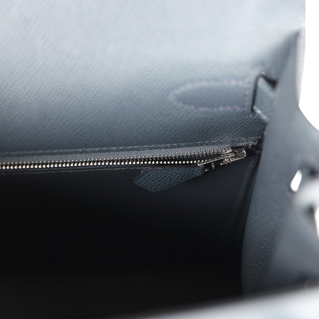 Hermès Kelly Sellier 28 Gris Misty Epsom Palladium Hardware