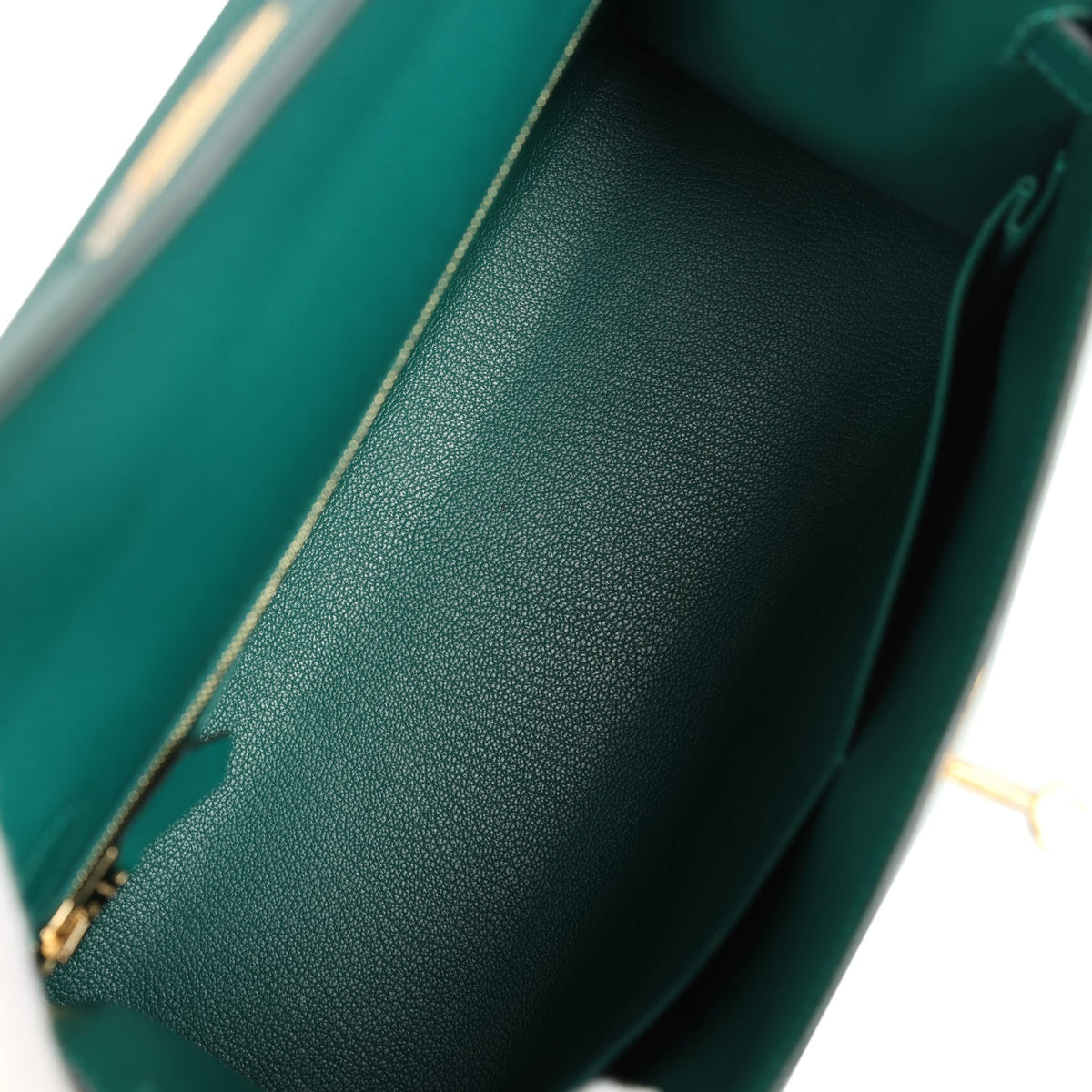 Hermès Kelly Sellier 28 Malachite Epsom Gold Hardware