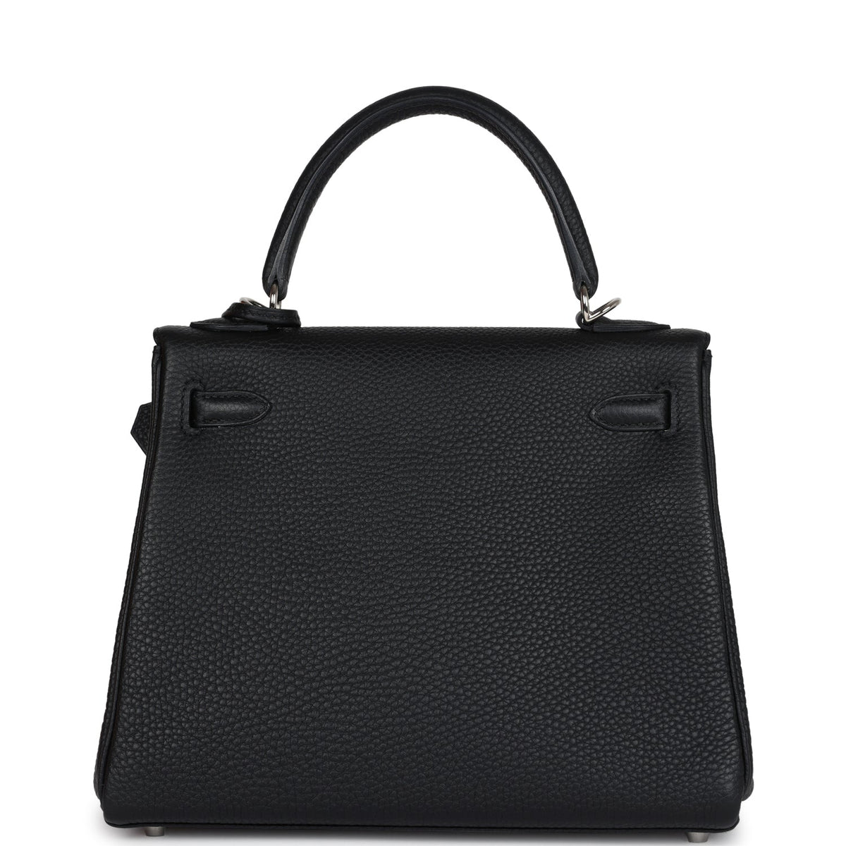 Hermès Kelly Retourne 25 Black Togo Palladium Hardware