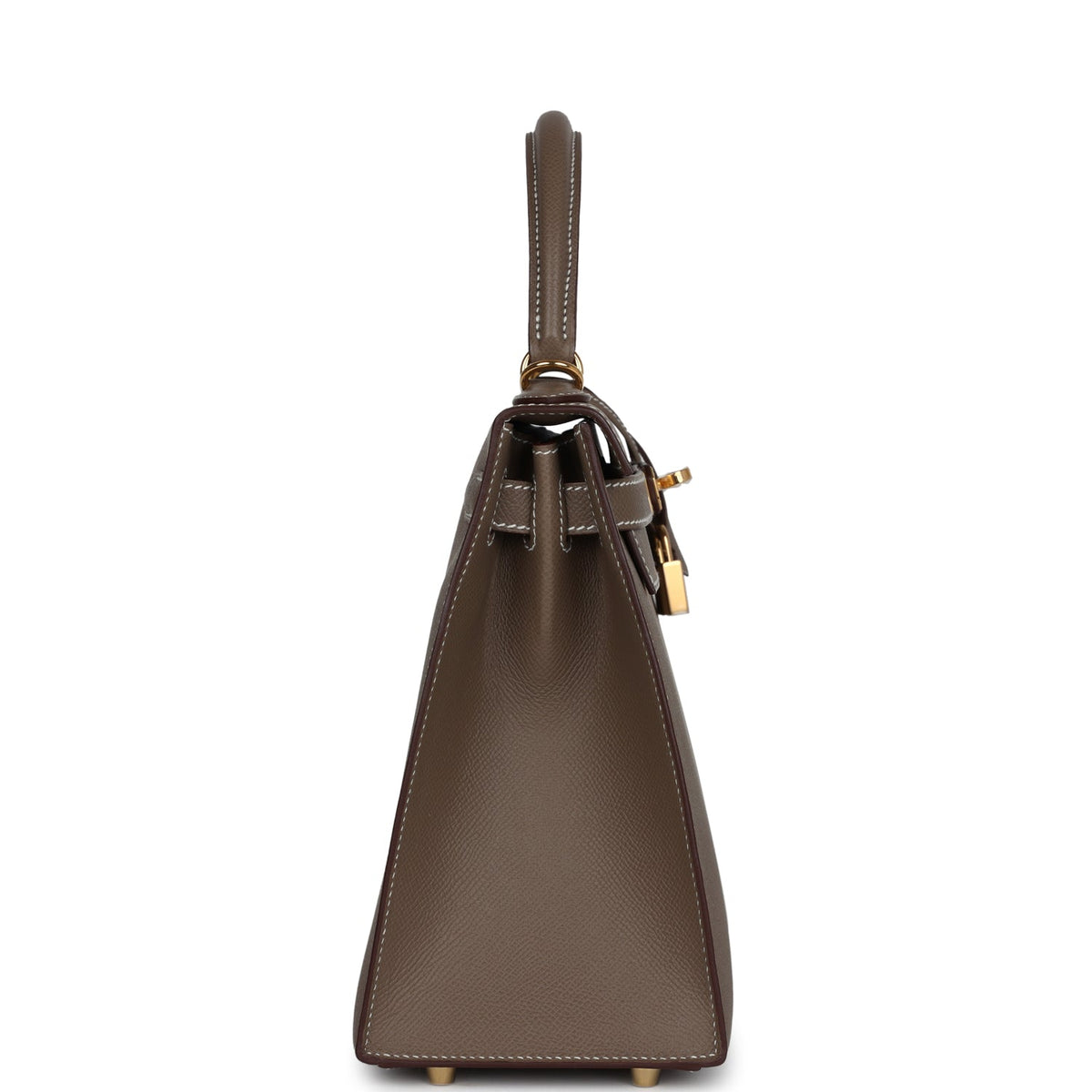 Hermès Kelly Sellier 28 Etoupe Epsom Gold Hardware