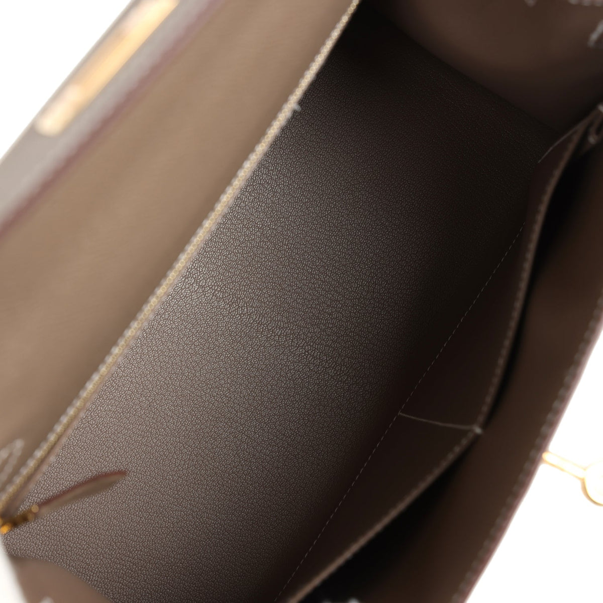 Hermès Kelly Sellier 28 Etoupe Epsom Gold Hardware