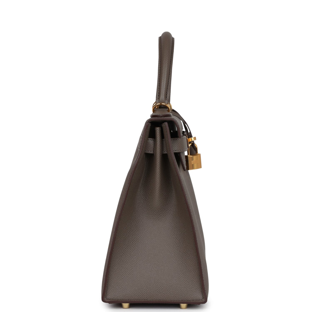 Hermès Kelly Sellier 28 Etain Epsom Gold Hardware