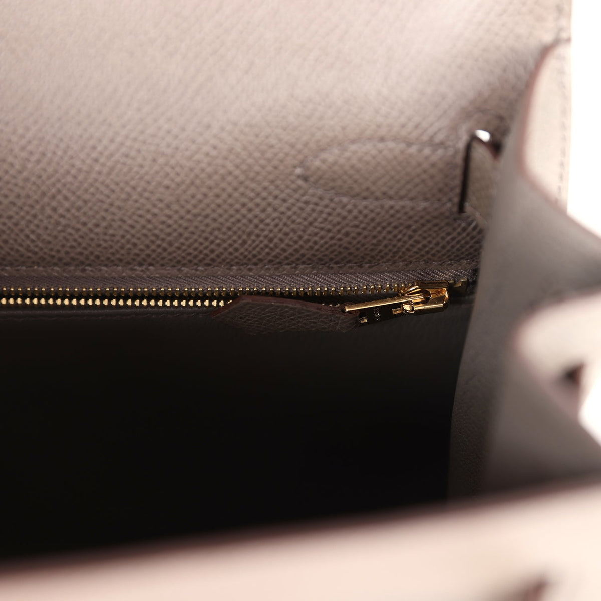 Hermès Kelly Sellier 28 Etain Epsom Gold Hardware