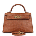 Hermès Kelly Sellier 20 Gold Matte Faux Leather Gold Hardware