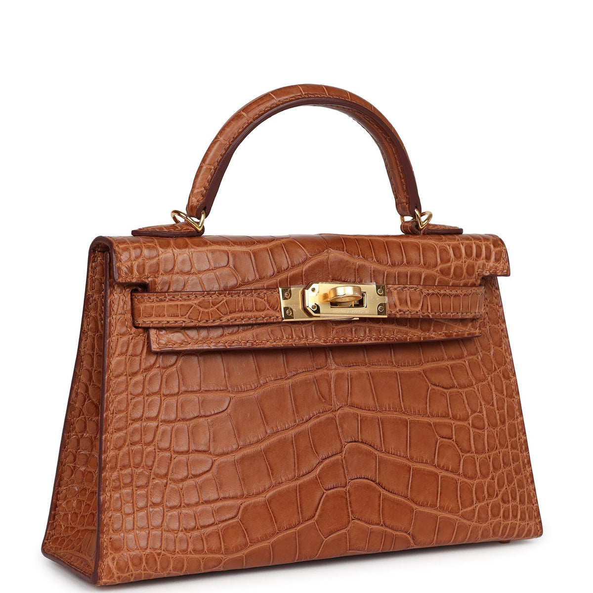 Hermès Kelly Sellier 20 Gold Matte Faux Leather Gold Hardware