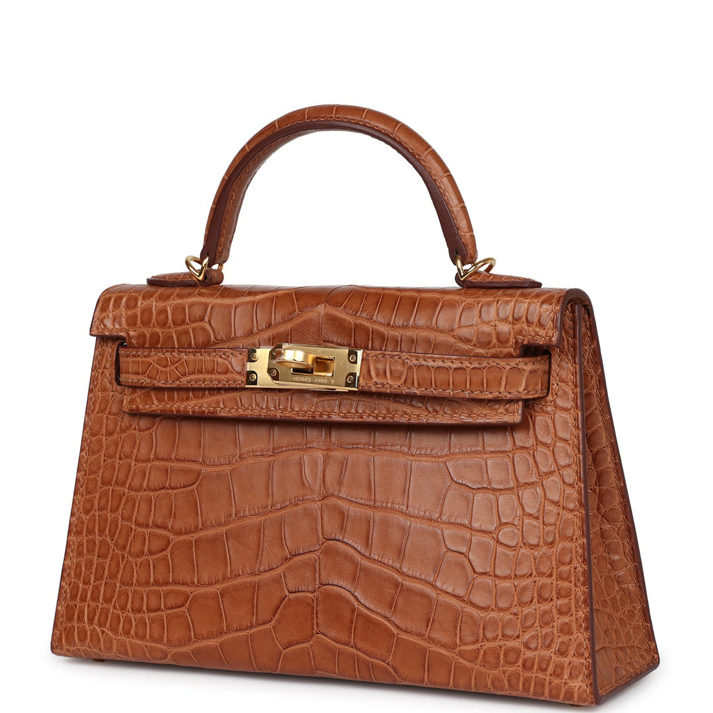 Hermès Kelly Sellier 20 Gold Matte Faux Leather Gold Hardware