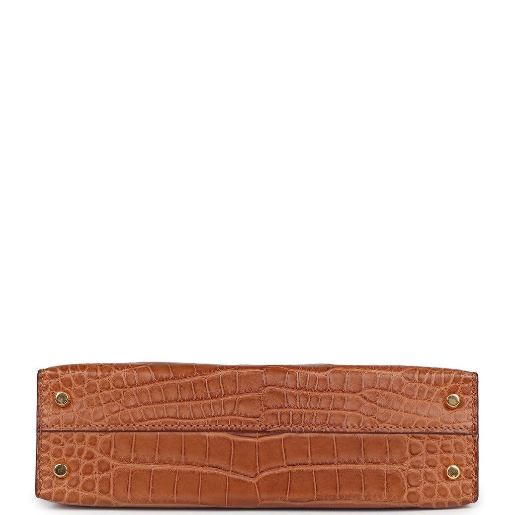 Hermès Kelly Sellier 20 Gold Matte Faux Leather Gold Hardware