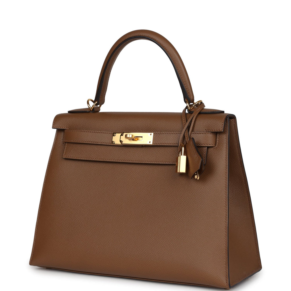 Hermès Kelly Sellier 28 Alezan Epsom Gold Hardware
