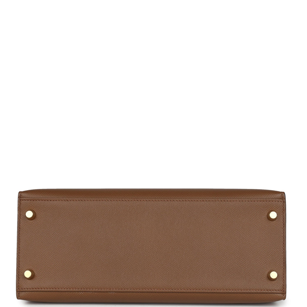 Hermès Kelly Sellier 28 Alezan Epsom Gold Hardware